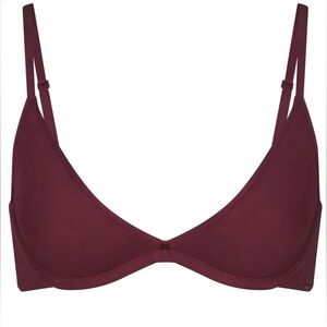 SKIMS - WEIGHTLESS SCOOP BRA | WINE - WINE / 36 / D x 1
